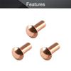 MroMax 50-Piece M5 Round-Head Solid Copper Rivets, 5 mm x 12 mm view 3