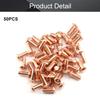 MroMax 50-Piece M5 Round-Head Solid Copper Rivets, 5 mm x 12 mm view 4