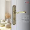 Domino FLY M3 Door Handle Set, 78 mm, Long Plate, WC/Bathroom view 3