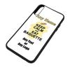 UNIGIFT iPhone XS Max Case, "Keep Calm Eat Baguette" Design, TPU, Customizable view 1