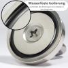 Neodymium Magnet – Flat Pot Magnet with Eye Bolt, 55 mm, 100 kg Pull Force, M8 Thread view 2