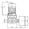 Fitting Parts - Mini Compressed-Air Regulator - Inlet-Pressure-Dependent - 450 L/min - Pressure Reducer with Pressure Gauge (Thread: G 1/4 in - Pressure Adjustment Range: 0.5-10 bar) view 4