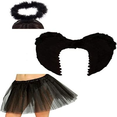 Halloween Black Angel Set for Adults