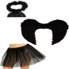 Halloween Black Angel Set for Adults view 1