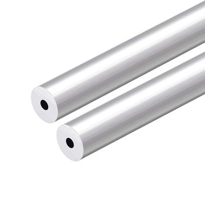 sourcing map 6063 Aluminum Tube, 300 mm Long, 19 mm OD × 5.2 mm ID, 2-Pack