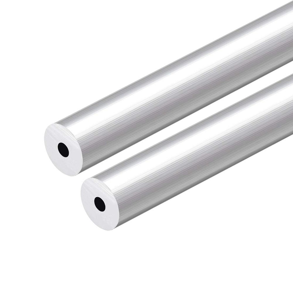 sourcing map 6063 Aluminum Tube, 300 mm Long, 19 mm OD × 5.2 mm ID, 2-Pack