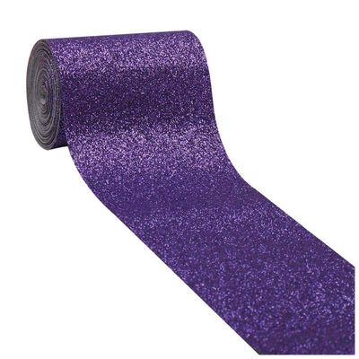 2 Yards x 3 Inches Christmas Glitter Ribbon, Solid-Color Decorative Ribbon for DIY Hair Accessories and Wedding Decorations, 14