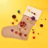 Sunshane 8-Pack Burlap Christmas Stockings for Hanging and DIY Decor view 4