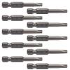 Utoolmart T25 Torx Bits, 1/4-Inch Hex Shank, S2 Steel, 50 mm, 10-Piece view 1