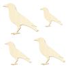 Seated Wooden Raven – Craft Décor, 5–50 cm, Size: 34 cm, Pack of 100 view 2