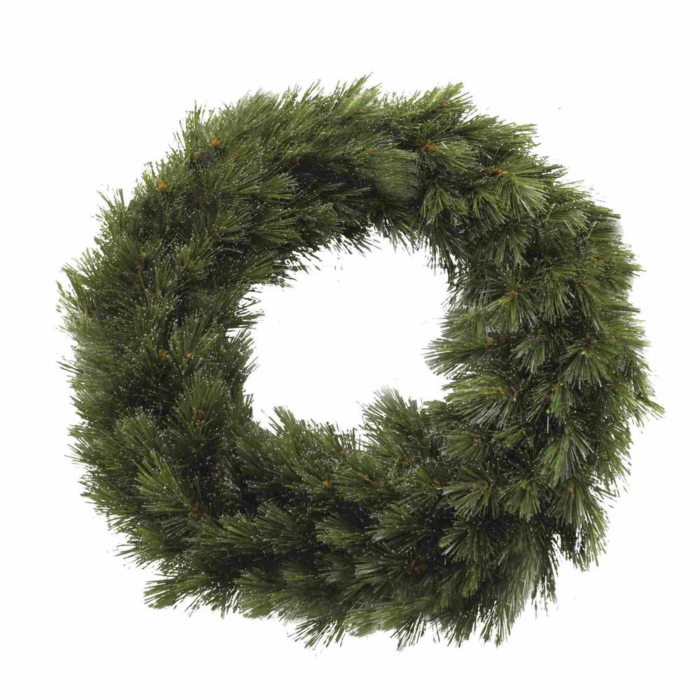 Triumph Tree Forest Frosted Wreath Green Tips 320 - 90 cm Diameter
