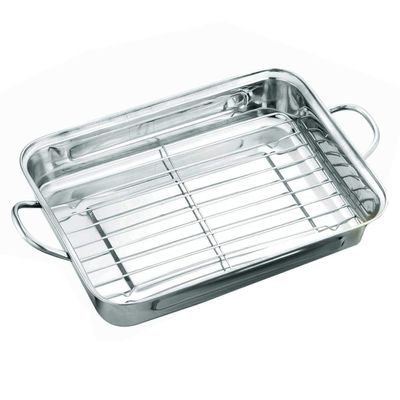 35 cm Stainless Steel Roasting Pan with Rack KINGHOFF KH-1377