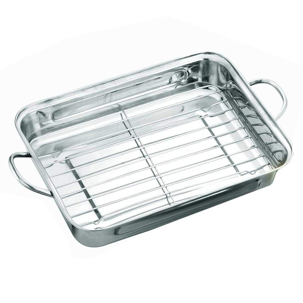 35 cm Stainless Steel Roasting Pan with Rack KINGHOFF KH-1377