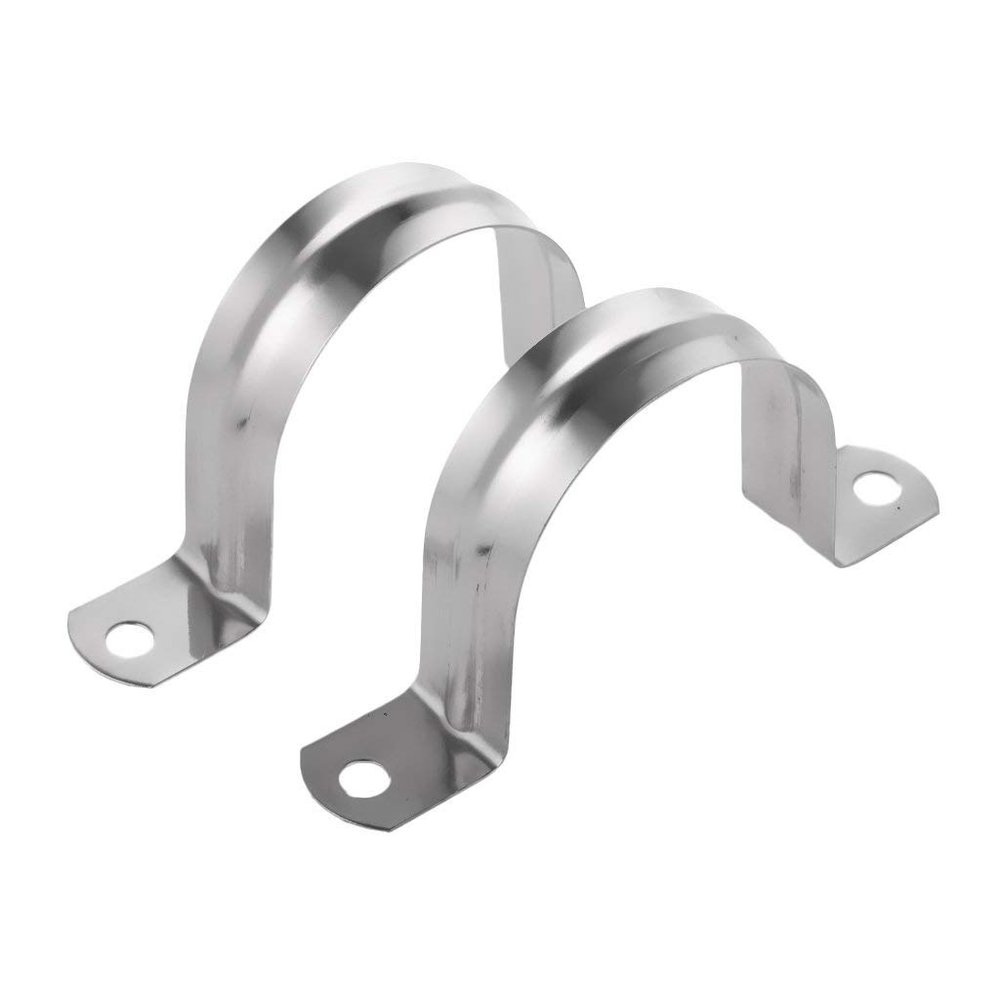 Tenlacum Snap-On U-Shaped Pipe Clamps, 2-Pack (60 mm)