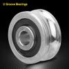 U-Groove Guide Bearing Guide Roller SG25 Chrome Steel 8 x 30 x 14 mm view 4