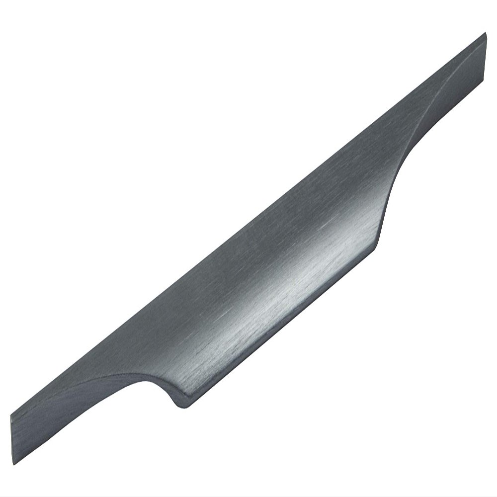Gedotec Aluminum Cabinet Handle, Matte Brushed Gray, Vintage Profile, CC 160 mm, 1 Piece