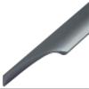 Gedotec Aluminum Cabinet Handle, Matte Brushed Gray, Vintage Profile, CC 160 mm, 1 Piece view 2