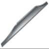 Gedotec Aluminum Cabinet Handle, Matte Brushed Gray, Vintage Profile, CC 160 mm, 1 Piece view 3