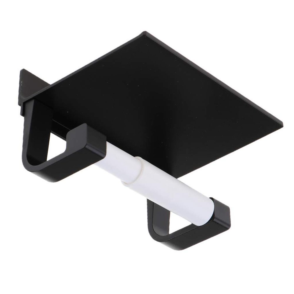 Tubayia No-Drill Toilet Paper Holder with Shelf