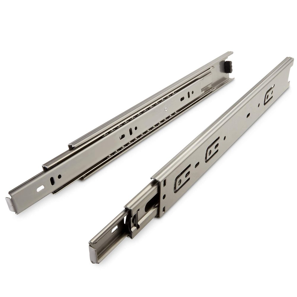 SOTECH 1 Pair Stainless Steel Full-Extension Drawer Slides KV7-45-H45-L750-NF, 750 mm
