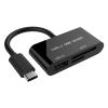 USB 3.1 Type-C SDXC, Micro SD/TF, SD Card Reader with USB view 1