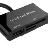 USB 3.1 Type-C SDXC, Micro SD/TF, SD Card Reader with USB view 3