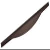 Gedotec VIDO Aluminum Cabinet Pull, Vintage Handle, Matte Coffee Brown, 192 mm Hole Spacing view 1