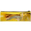 EZIOLY Zipper Pencil Case, Leather, Triangle, for School, Work and Travel view 2