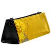 EZIOLY Zipper Pencil Case, Leather, Triangle, for School, Work and Travel view 3