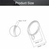 MroMax Curtain Rings, 28 mm Inner Diameter, Metal, White, 10 pcs view 2