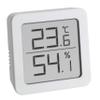 TFA Dostmann Digital Thermo-Hygrometer 30.5051.02, Indoor Temperature and Humidity Monitor, Compact White view 1