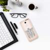 dakanna Clear Flexible TPU Case for Xiaomi Redmi 5 Plus/Note 5, Skeleton Halloween Bones Design view 2