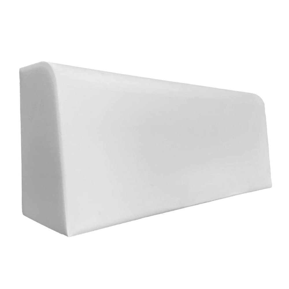 TENDAGGIMANIA Outdoor/Indoor Pallet Back Cushion for Sofa and Bed, High-Density Polyurethane Foam, White, 200 x 40 x 25 cm