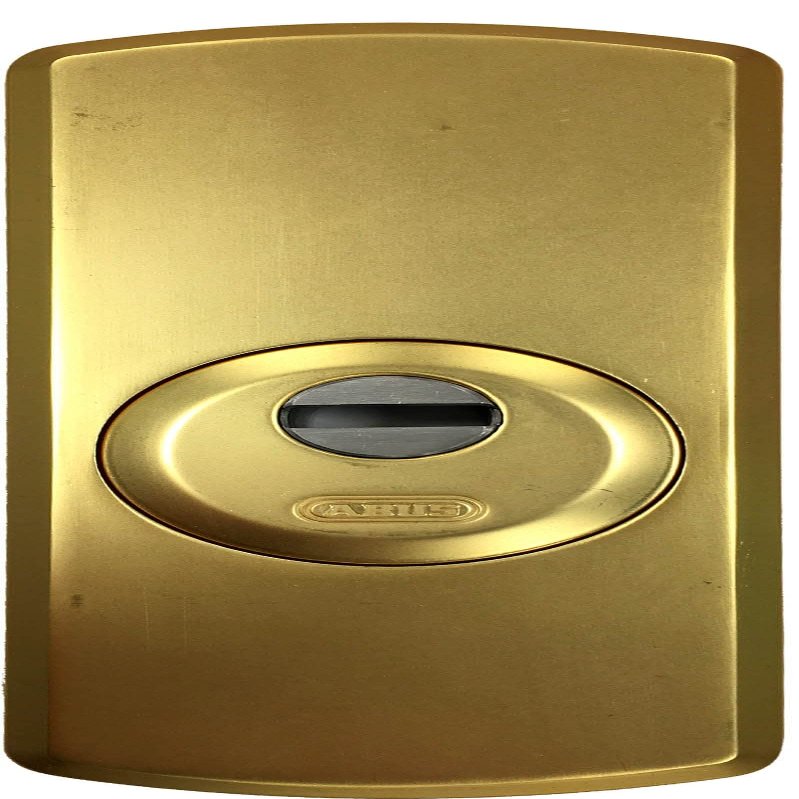 High-Security Protective Escutcheon, Matte Brass