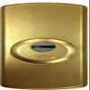 High-Security Protective Escutcheon, Matte Brass view 1