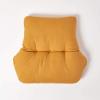 Homescapes Back Cushion for Sofa, Bed & Desk Chair, 68 x 58 cm, Mustard Yellow view 3