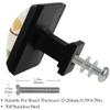 Square Drawer Knobs, 37 mm, Ginger Man/Snowman Ball, 3-Pack view 4