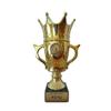 RaRu Crown/King Trophy with Custom Engraving and Selectable Sports Emblem (American Football) view 1