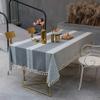 Flei Tablecloth 130 x 220 cm, Washable Spill-Resistant Table Cover, Gray view 1