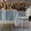 Flei Tablecloth 130 x 220 cm, Washable Spill-Resistant Table Cover, Gray view 2