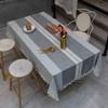 Flei Tablecloth 130 x 220 cm, Washable Spill-Resistant Table Cover, Gray view 3