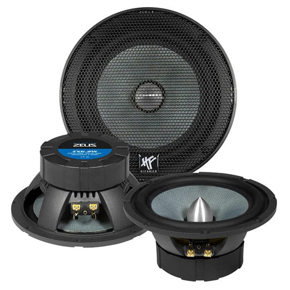 Hifonics ZX-6.2W 2-Way Coaxial Flush-Mount Speaker, 250 W, 1 pc.