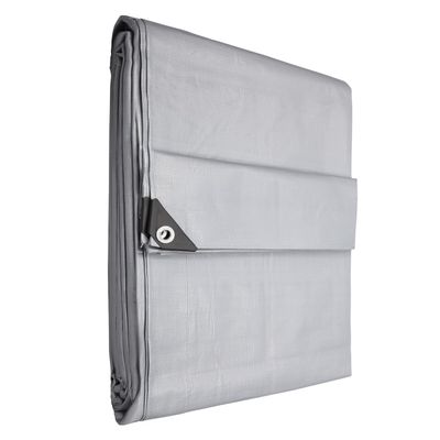 KOTARBAU Waterproof Tarp 160 g/m², 6 x 10 m, Silver