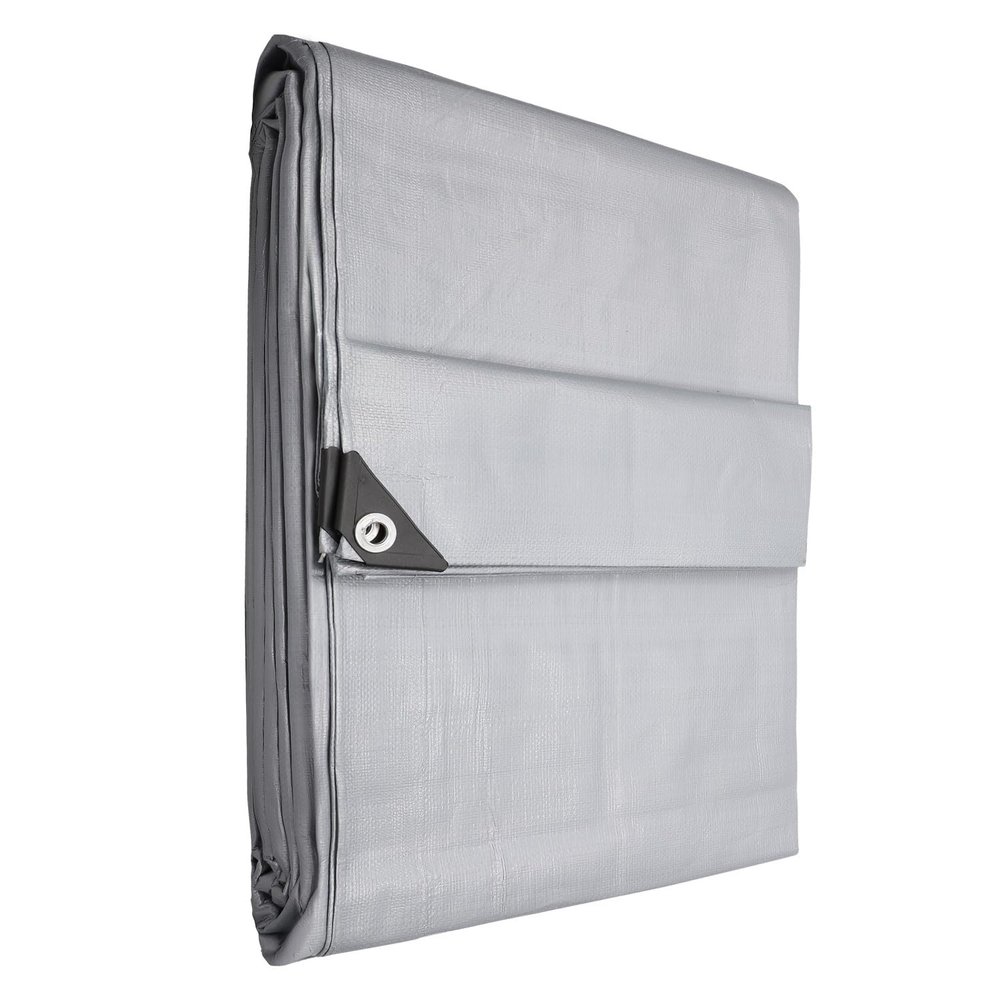 KOTARBAU Waterproof Tarp 160 g/m², 6 x 10 m, Silver