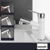 Hot and Cold Bathroom Sink Faucet with Pull-Out Sprayer, White and Chrome view 2