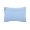 The HomeCentric Denim Mood Blue Geometric Lumbar Pillow Cover, 30 x 40 cm view 3