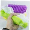 AMOYER 37-Grid Ice Cube Mold, Diamond-Ring-Shaped Ice, Popsicle and Yogurt Mold, Purple view 4