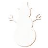 White Wooden Snowman Decoration, 3–50 cm, 38 cm, Pack of 1 view 1