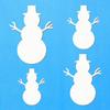 White Wooden Snowman Decoration, 3–50 cm, 38 cm, Pack of 1 view 2