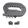 Befenybay R28 Flexible Plastic Cable Drag Chain, 15 x 15 mm, 1 m, Black, Open Type, for 3D Printers and CNC Machines view 1